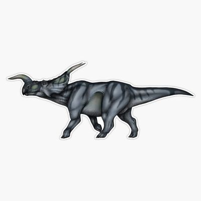 Einiosaurus Male Sticker Decal Size 5"