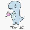 Tea-Rex Sticker Decal Size 5" view 1