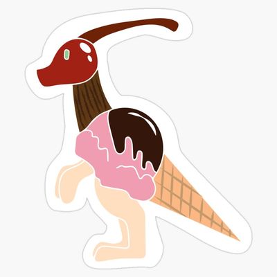 Cherrysaurolophus Sticker Decal Size 5"