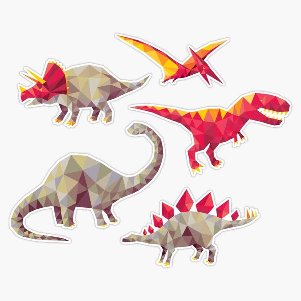 Geo-Saurs Sticker Decal Size 5"