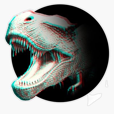 3Dtrex Sticker Decal Size 5"