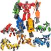 HSEONEJIA 5 in 1 Dinosaur Transforming Robot Toys, Wars Rescue Deformation Combination Dino Action Figures for 6-12 Years Kid Boys view 1