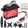 25KG High Torque RC Servo, Miuzei Waterproof Servo Motor Compatible with 1/8, 1/10 RC Car, Full Metal Gear Steering with 25T Horn 270 Degree (1Pcs) view 1