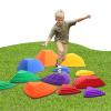 Balance Stepping Stones for Kids Ages 3 and Up - 12 Durable Stepping Stones Encourage Toddler Balance & Gross Motor Skills with Non-Slip Surface for Indoor Obstacle Courses Outdoor Toys Play view 1