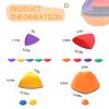 Balance Stepping Stones for Kids Ages 3 and Up - 12 Durable Stepping Stones Encourage Toddler Balance & Gross Motor Skills with Non-Slip Surface for Indoor Obstacle Courses Outdoor Toys Play view 2
