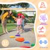 Balance Stepping Stones for Kids Ages 3 and Up - 12 Durable Stepping Stones Encourage Toddler Balance & Gross Motor Skills with Non-Slip Surface for Indoor Obstacle Courses Outdoor Toys Play view 3