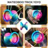 WATIEOBOO yoyo R8 Responsive Yoyo for Beginners, Professional Unresponsive Yo yo for Adults Pro Metal Trick Yoyos with Yo-Yo Bearing Kit 10 Strings, Case & Gloves view 4
