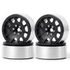 CNszlan 4PCS 2.2'' Beadlock Wheel Rims Terrain Tires 140 * 58mm for 1/10 Axial SCX10 Wraith 90056 Axial RR10 TRX4(Black) view 3