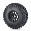CNszlan 4PCS 2.2'' Beadlock Wheel Rims Terrain Tires 140 * 58mm for 1/10 Axial SCX10 Wraith 90056 Axial RR10 TRX4(Black) view 4