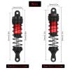 4PCS RC Oiled Shocks Absorber Set Fit for 1/12 1/14 1/16 RC Cars WLtoys 144001/124019/124018 MJX, SCY and HBX RC Buggy Off-Road Racing Upgraded Parts (Black Red) view 2