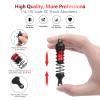 4PCS RC Oiled Shocks Absorber Set Fit for 1/12 1/14 1/16 RC Cars WLtoys 144001/124019/124018 MJX, SCY and HBX RC Buggy Off-Road Racing Upgraded Parts (Black Red) view 3