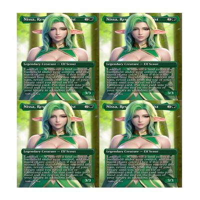4x | Nissa, Resurgent Animist | Anime | Full Art | Foil or Non-Foil (Foil)