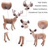 16PCS Deer Figurines Model Trees Kit, Plastic Woodland Animals Toys, Miniature Wild Forest Animal Figures for Christmas Decoration Cake Toppers Party Favors view 3