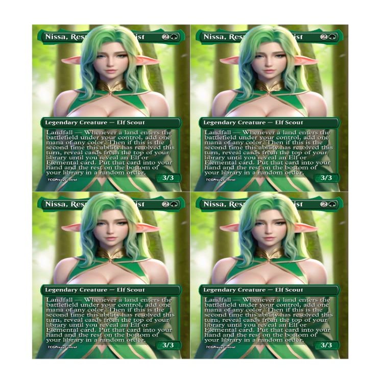 4x | Nissa, Resurgent Animist | Anime | Full Art | Foil or Non-Foil (Non Foil)