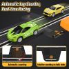Slot-Car-Race-Track-Sets for Boys Kids, Battery or Electric Race Car Track with 4 High-Speed Slot Cars, Dual Racing Game 2 Hand Controllers Circular Overpass Track, Toys Gifts for 6-8 8-12 Boys Girls view 2