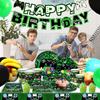 16 Guests Video Game Birthday Party Tableware, Video Game Plates and Napkins Party Supplies Includes Video Games Party Plates Cups Table Cloth Banner etc Gaming Birthday Party Decorations Supplies view 3