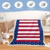 Baby Blanket Toddler Blanket Sherpa Fleece Kids Blanket, Baby Blankets for Boys Girls Newborn, Independence Day Stripe and Star American Flag 4th of July Patriotic Memorial Day Throw Blanket 50x60in view 2