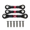 Adjustable Steering Tie Link Pull Rod Linkage for Tamiya TT-02/TT02T 1/10 RC Car (Red) view 3