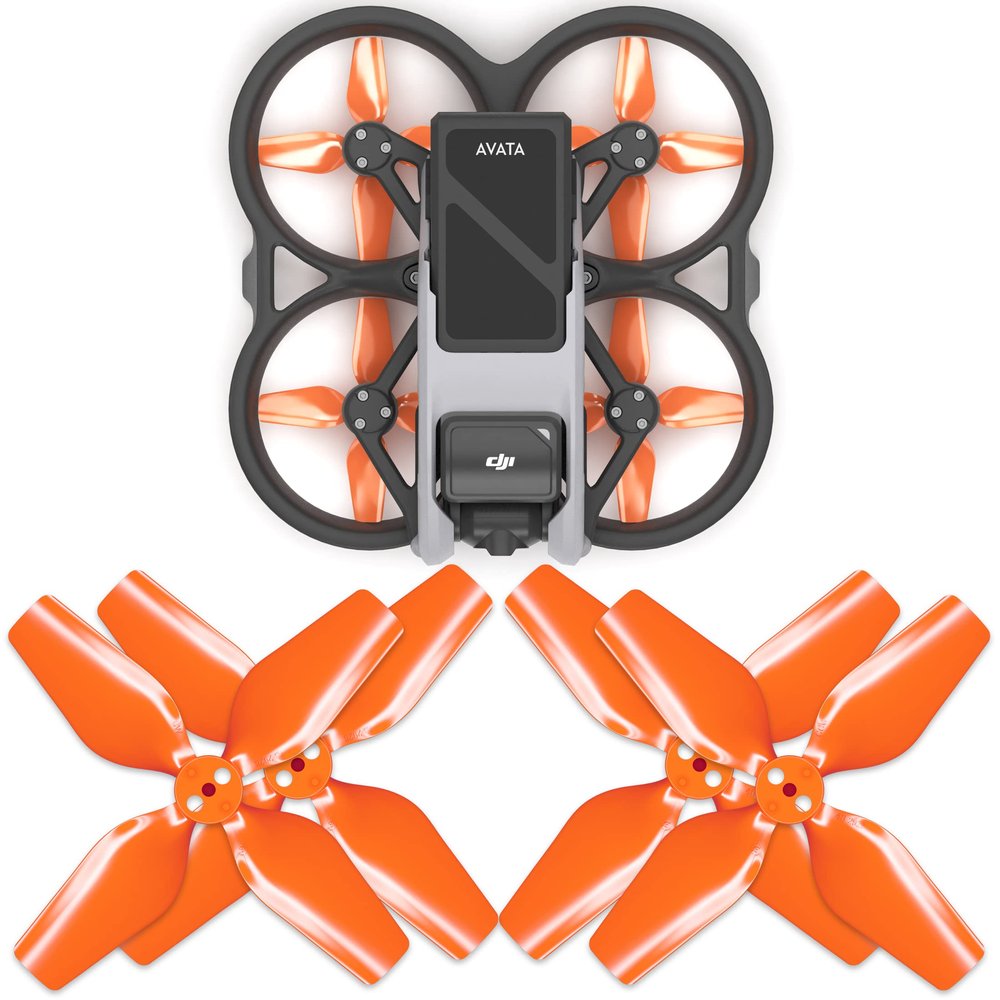 Master Airscrew 4-Blade Upgrade Propellers for DJI Avata - Orange, 4 pcs