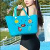 Lckaey Oversized rubber beach bag Accessories PVC Rubber Inserts Charms for Bogg Bag Totes Y064Figure 17 view 4