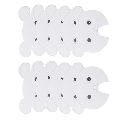 ARTIBETTER 15pcs White Paper Masks Boys and Girls Blank Paintable Craft Animal Masks Color Markers Creative Fun for Parties and Imaginative Play