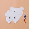 ARTIBETTER 15pcs White Paper Masks Boys and Girls Blank Paintable Craft Animal Masks Color Markers Creative Fun for Parties and Imaginative Play view 2
