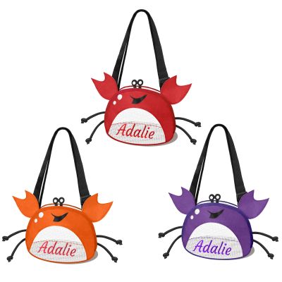 Amidaky Personalized Mesh Beach Bag Kids Beach Toys Seashell Collecting Bag 1 Pack with Zipper Colorful Mesh Crab Bag for Child Adults Holding Beach Toys Bag Red Orange Purple