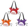 Amidaky Personalized Mesh Beach Bag Kids Beach Toys Seashell Collecting Bag 1 Pack with Zipper Colorful Mesh Crab Bag for Child Adults Holding Beach Toys Bag Red Orange Purple view 1