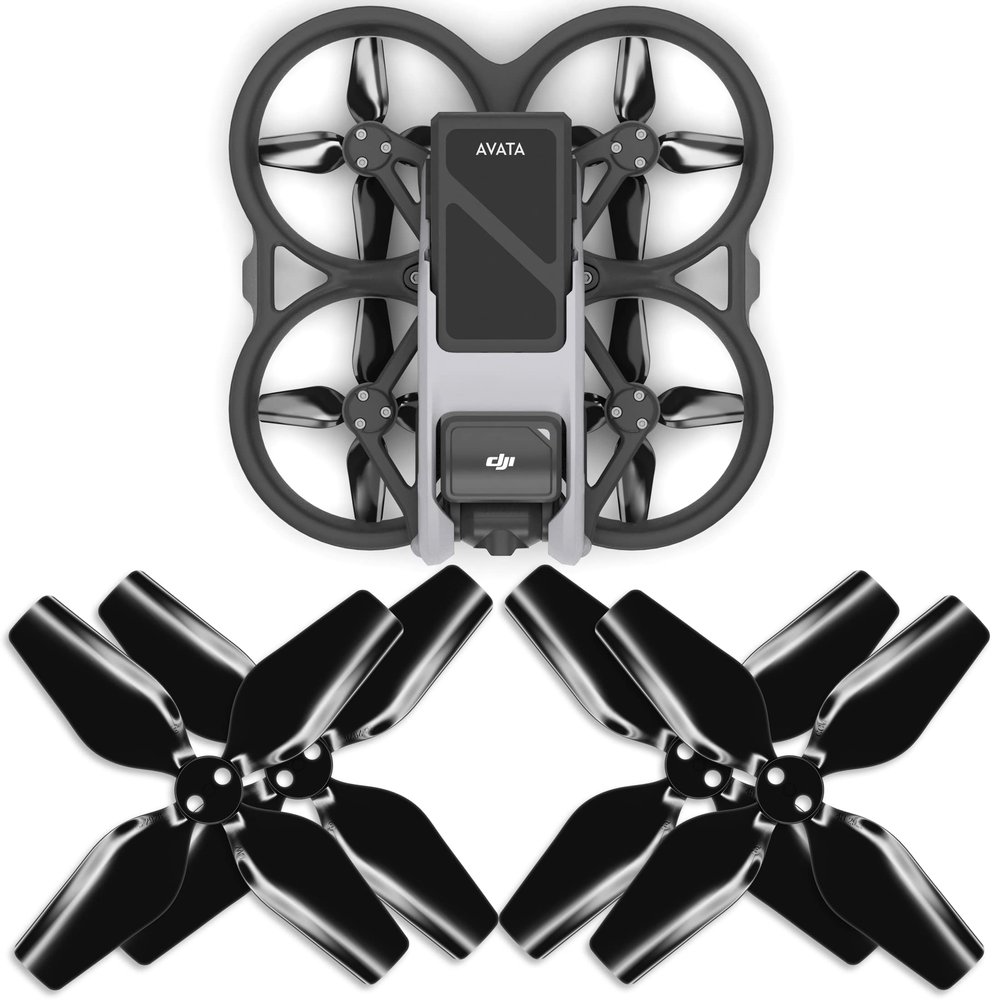 Master Airscrew 4-Blade Upgrade Propellers for DJI Avata - Black, 4 pcs
