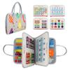 EZBaby Busy Book for Toddlers 1-3, Montessori Busy Board for 3 Year Old, Kid Travel Busy Board for Toddlers 1+, Sensory Book, Airplane Activities Toy, Educational Motor Skills Boys and Girl 2-4, Gray view 1