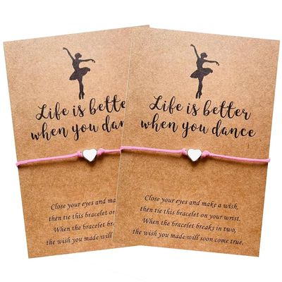 Lemua 2pcs Dance Bracelet Ballet Bracelet Jewelry for Women