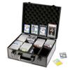 Azamou Toploaders Storage Box for 3" x 4" 35pt Rigid Cards, Trading & Sports Cards, Graded & Rating Cards, with 7 DIY Sponge Partitions (Holds 600+ Toploaders, M600-Black) view 1