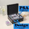 Azamou Toploaders Storage Box for 3" x 4" 35pt Rigid Cards, Trading & Sports Cards, Graded & Rating Cards, with 7 DIY Sponge Partitions (Holds 600+ Toploaders, M600-Black) view 2