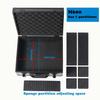 Azamou Toploaders Storage Box for 3" x 4" 35pt Rigid Cards, Trading & Sports Cards, Graded & Rating Cards, with 7 DIY Sponge Partitions (Holds 600+ Toploaders, M600-Black) view 3