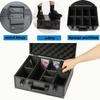 Azamou Toploaders Storage Box for 3" x 4" 35pt Rigid Cards, Trading & Sports Cards, Graded & Rating Cards, with 7 DIY Sponge Partitions (Holds 600+ Toploaders, M600-Black) view 4