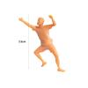 1/64 Rock Climbing Figures, Tiny People Sand Table Photo Props Dioramas Layout Desktop Ornament Model Figurines Hand Painted Model Ornaments, A view 4