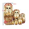 Matryoshka Russian Doll Matryoshka Wooden Stacking Nested Russian Nesting Dolls Set 10 Pcs Handmade Toy for Christmas Matryoshka Creative Toys view 2