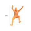 1/64 Rock Climbing Figures, Tiny People Sand Table Photo Props Dioramas Layout Desktop Ornament Model Figurines Hand Painted Model Ornaments, B view 4