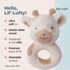 Bearington Collection Lil' Lofty 5.5 in Giraffe Baby Rattle - Plush Rattles Gift for Newborn view 2