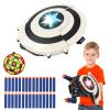 KooRare Shield Dart-Blasting Toys for Guns-Toys for Superhero 6 7 8 9+ Year Old Boys,Kids Roleplay Toy with Lights, with 30 Darts view 1