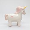 10220 Fine Ceramic Pink Fairy Unicorn Piggy Money Bank, 5-1/4" H view 2