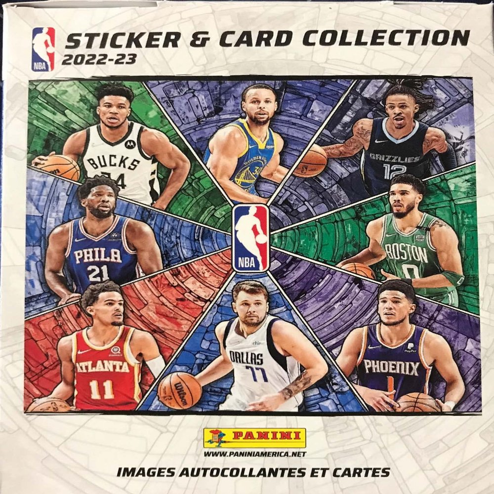 Strictly Mint Card Co. Inc. 2022 2023 Panini NBA Basketball Sticker Collection Huge Unopened Box Containing 50 Packs with 250 Stickers and Cards Total