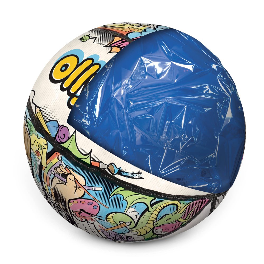 Ollyball KrunchCOR Replacement Bladder  VICTURY Ball, Girl Power, Twilight Glow Party  Inflatable Play Ball Replacement for Indoor Play