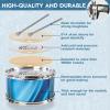 Kids Drum Set for Toddlers (15-Piece), Drum Set for Kids Age 3-5, Musical Toys for Boys Girls, Birthday for Kids, Drum Kit Instrument for Beginner Music Practice w/ 4 Lights view 3