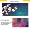 ZENWAWA Wooden Jigsaw Puzzle 1000 Pieces Fantasy Night Forest Print, Zigsaw with Alphabet Partition Storage Bag Easy to Solve for Adults view 2