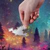 ZENWAWA Wooden Jigsaw Puzzle 1000 Pieces Fantasy Night Forest Print, Zigsaw with Alphabet Partition Storage Bag Easy to Solve for Adults view 4