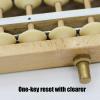 Abacus Wooden Solid Wood Back Cover Special One-Key Reset for Student Abacus Mental Arithmetic Competition view 3