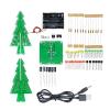 1Set 3D Christmas Tree LED DIY Kit Red/Green/Yellow LED Flash Circuit Kit Electronic Fun Suite Christmas Gift Fee Shipping view 2