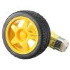 2PCS for arduino Smart Car Robot Plastic Tire Wheel with DC 3-6v Gear Motor view 4