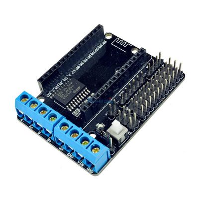 2Pcs/Lot NodeMCU Motor Shield Board L293D for ESP-12E from ESP8266 ESP-12E kit DIY for rc Toy WiFi rc Smart car Remote Control